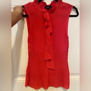 DKNY Coral Blouse Size L